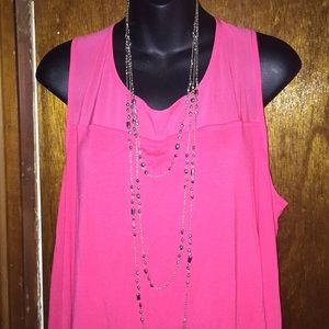 Dana Buchman Tops - Dana Buchanan size xl women’s pink rose top Dana Buchman Tops - Dana Buchanan size xl women’s pink rose top